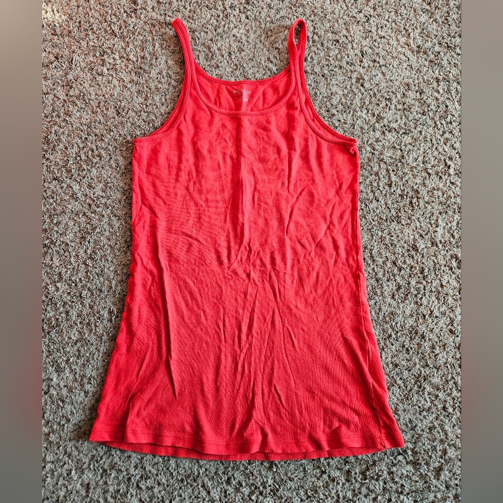 Y2k No Boundaries Bold Red Cotton Camisole Tank | XL